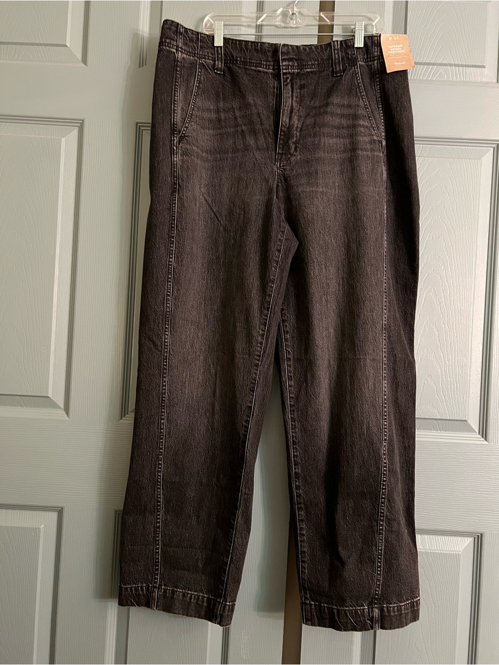 Madewell Tapered Denim Trousers.